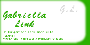 gabriella link business card